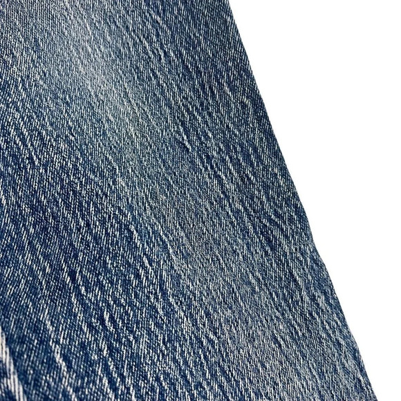 Bonjour Vintage Jeans Juniors Size 7/8 High Waisted Button Accents Blue Denim - Picture 8 of 9